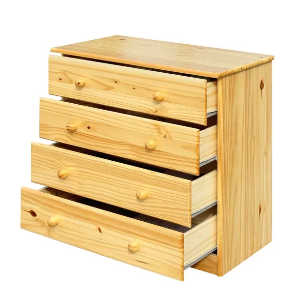Schlussverkauf 🎁 Kiefernholzkommode Mit Kugelgriffen – Kascanu I 😀 4