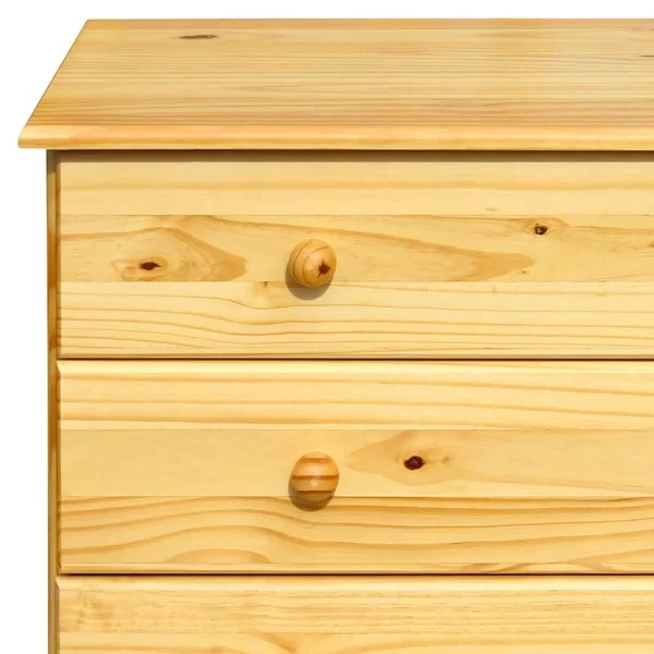 Schlussverkauf 🎁 Kiefernholzkommode Mit Kugelgriffen – Kascanu I 😀 5